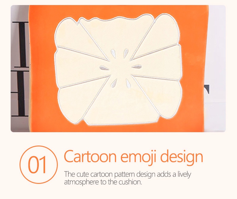 Cartoon office cushion square fruit cushion-4